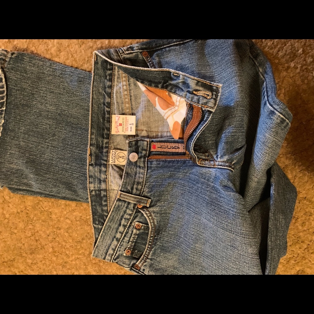 Lucky crosstown long length jeans.